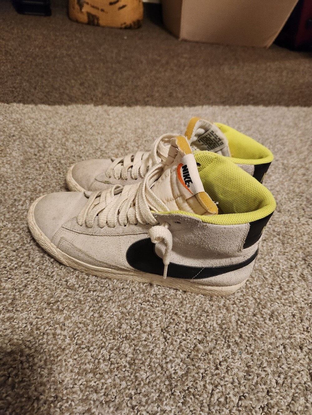 Nike Mid 77s Lime Green And Gray Womens 8